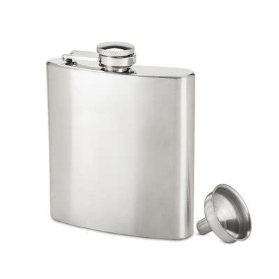 True Stainless Steel Metal Flask With Funnel